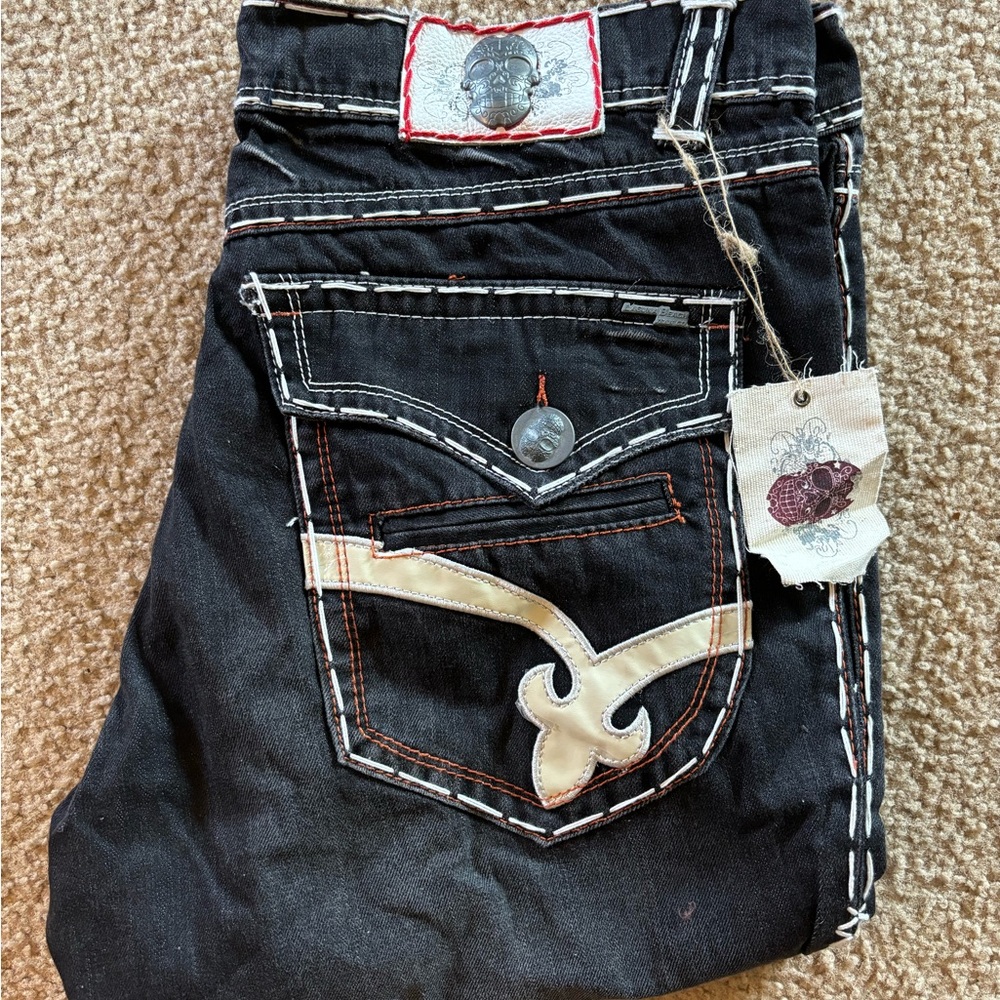 Men’s Laguna Beach black denim sunset beach straight jean